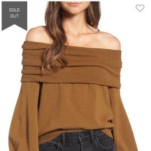 BNWT Something Navy Off Shoulder OB Sweater (T&B)